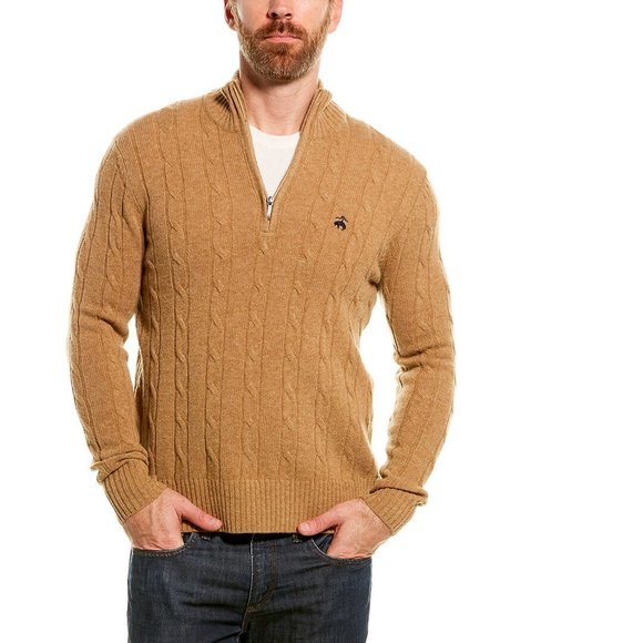 Brooks Brothers Wool Mock Neck Sweater 